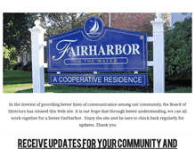Tablet Screenshot of fairharborowners.com